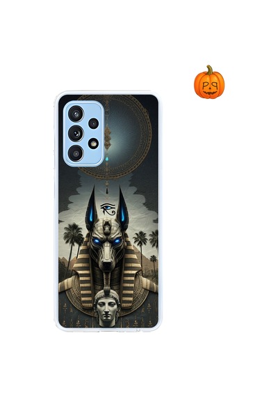 Samsung Galaxy A52 Uyumlu Şeffaf Kılıf Antik Mısır 5 Tasarımlı