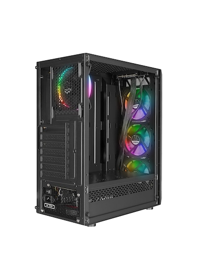 Everest Bumpy, Mesh, 600w, 4x12cm Rgb Fan, Temperli Cam Yan Panel, Atx, Gamıng Kasa