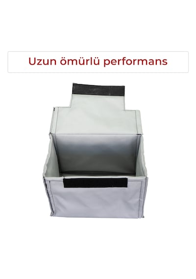 Akü Muhafaza Kılıfı - Gri- 70ah-72ah-74ah-76ah Amper Uyumlu