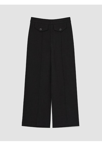 Lcw Vision Siyah Regular Fit Geniş Paça Kadın Pantolon