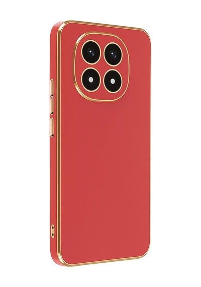 Xiaomi Redmi Note 14 Pro 4g Uyumlu Kılıf Volet Silikon - Kırmızı