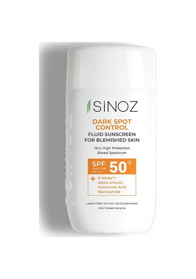 Sinoz Spf50+ Koyu Cilt Lekelerine Etkili Sıvı Yüz Güneş Kremi-yeni Filtreler-hibrit Formül Pa+ Sku: Mır8690010502834