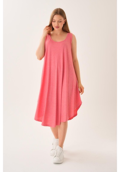 Alexandergardi Asimetrik Kesim Kolsuz Elbise B23-00114 Pembe