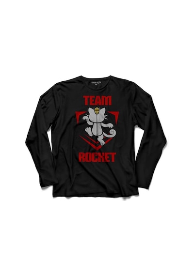Pokemon Team Rocket Logo Roket Takımı Uzun Kollu Tişört (512969446)