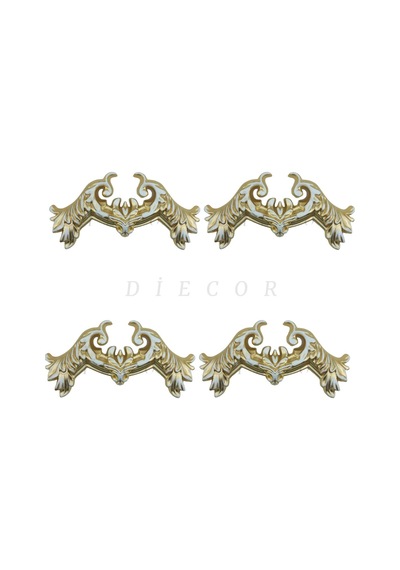 Diecor Dekoratif Polimer 2,5 Cm Duvar Çıtası Uyumlu Köşe Motifi Patina 2,5 Cm Model:xa26