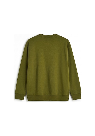 Lcw Vision Haki Bisiklet Yaka Erkek Kalın Sweatshirt