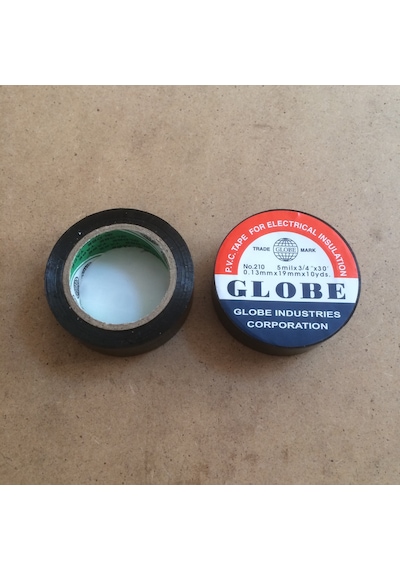 Globe Elektrik Bandı İzole Band Siyah Renk 2 Adet