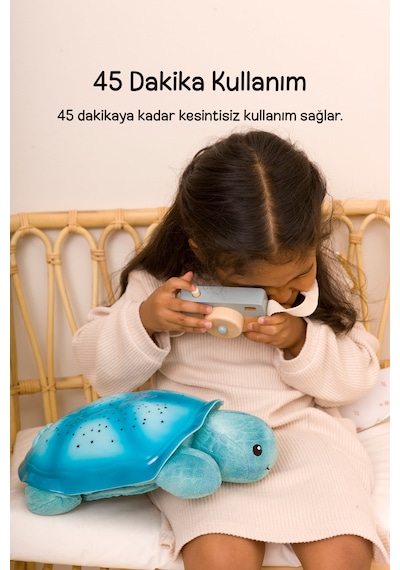 Cloud-b Melodili Parıldayan Yıldızlı Peluş Kaplumbağa 29,5x20x10,5 Cm