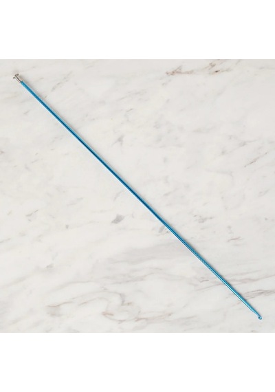 Abarta 3,5mm Renkli Metal Gagalı Örgü Şiş Tunus Tığ 25cm- Mavi 1 Adet