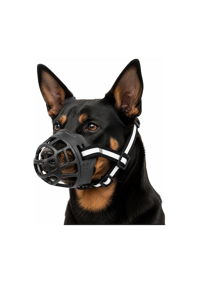 Valkyrie Köpek Ağızlığı Size 2 10-17 Kg Küçük Orta Irk Ayarlanabilir Nefes Alabilir Plastik Ağızlık