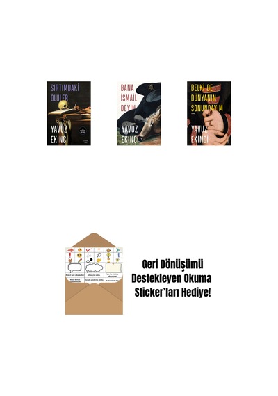 Sırtımdaki Ölüler + Bana İsmail Deyin + Belki De Dünyanın Sonundayım + Okuma Sticker'ları
