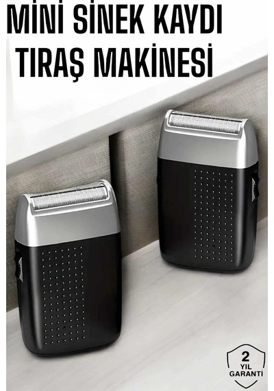 Tıraş Makinesi Mini Sinek Kaydı Şarjlı Taşınabilir Paslanmaz Çelik Krgltgspn6alprjwı13