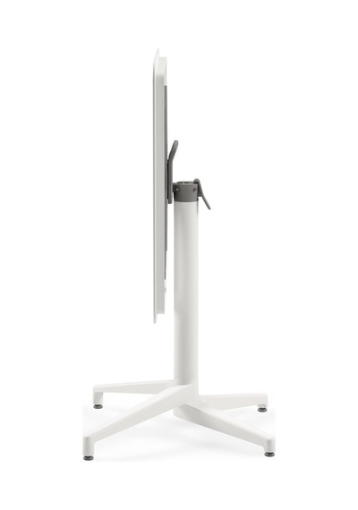 Moon Katlanır Masa 70x70 Cm - Bahçe, Balkon, Kafe, Restoran İçin, İç Ve Dış Mekan Süt Beyaz Çok Renkli