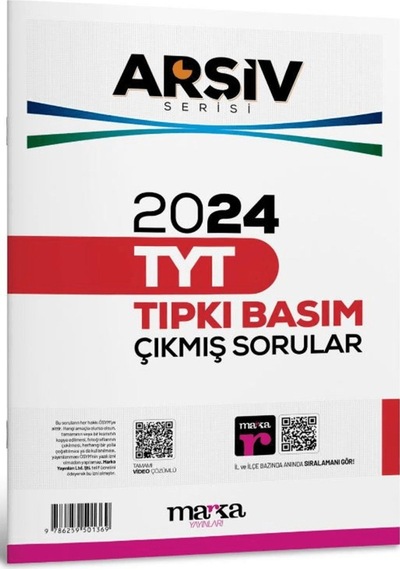 2024 Tyt Arşiv Serisi Tıpkı Basım Çıkmış Sorular Tamamı Video Çözümlü / 9786259501369