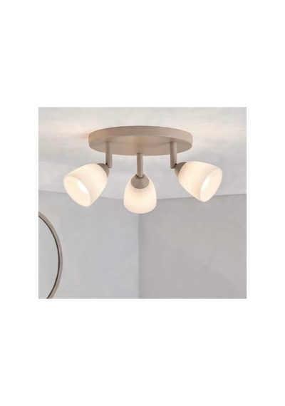 Üçlü Yuvarlak Gövde Modern Mat Soft Krem Bej Renk 3 Lü E27 Duy Konik Mat Opal Beyaz Camlı Yarı Sıva Üstü Tavan Camlı Avize Yön Verilebilir Hareketli Salon Avizesi Siyah
