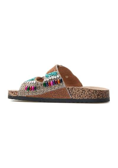 Guja Kadın Taş Detaylı Tokalı Günlük Terlik 25y 25y102-2 Z Camel Camel