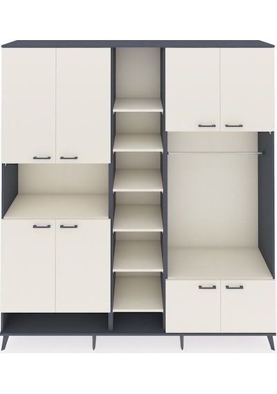 Hyperion Dolap 18 Raflı 8 Kapaklı Tek Askılı 220x44x243 Antrasit-aytaşı/aytaşı Aytası/aytası Hyperion Dolap 18 Raflı 8 Kapaklı Tek Askılı 220x44x243 Antrasit-aytaşı/aytaşı Aytası/aytası