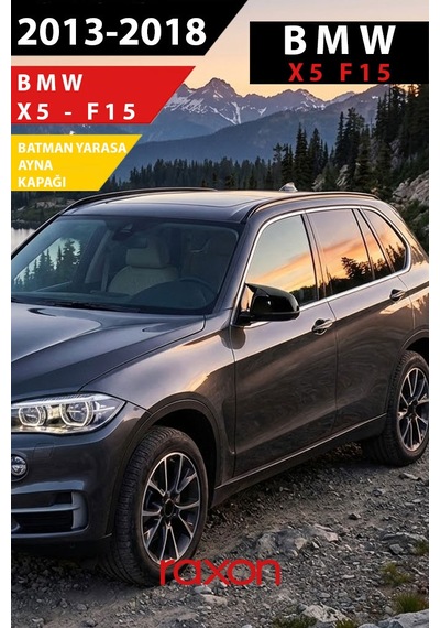 Bmw X5 F15 2013 2018 Batman & Yarasa Ayna Kapağı Parlak Piano Black Sport