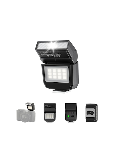 Sl03 Spark Lite Fotoğraf Makinesi Flaş Siyah - L200 Çok Renkli