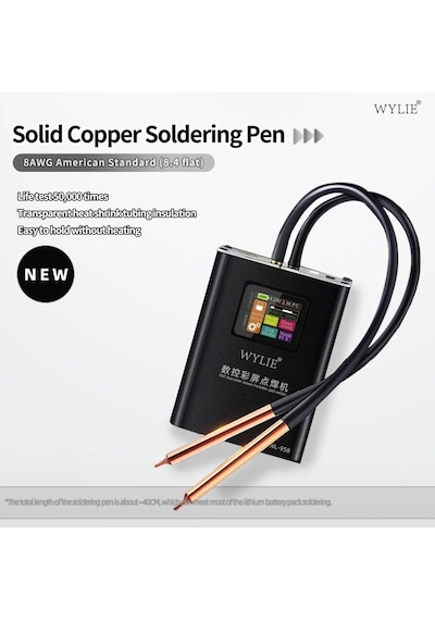 Wylıe Wl-958 Pil Punta Kaynak Makinesi Güç Ayarlı Şarjlı Taşınabilir Usb 5v/2.4a Renkli Ekran Pil Punta Makinesi 5000ma