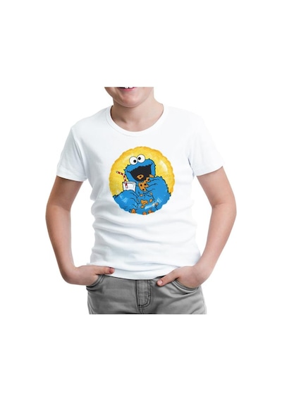 Lord Tshirt Kurabiye Canavarı Beyaz Çocuk Tshirt
