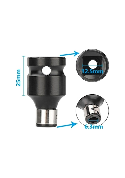 1/2 Matkap Chuck Mandrenli Adaptör Somun Sökme Makinesini Hex Bits Uç Dönüştürme Aparatı
