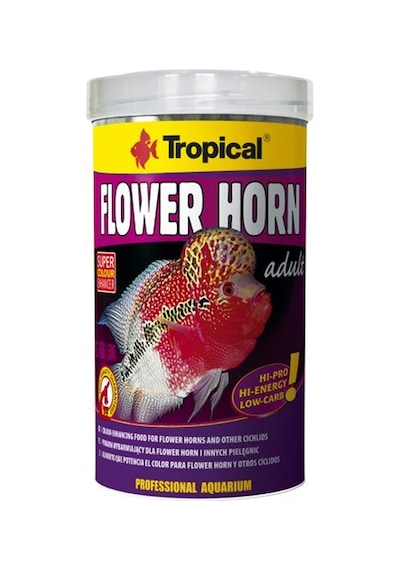 Tropical Flower Horn Adult Pellet 1000ml 380gr