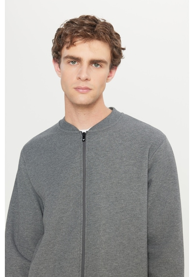 AC&Co / Altınyıldız Classics Erkek Antrasıt Melanj Standart Fit Normal Kesim İçi Polarlı Kolej Yaka Pamuklu Sweatshirt Antrasit AC&Co / Altınyıldız Classics Erkek Antrasıt Melanj Standart Fit Normal Kesim İçi Polarlı Kolej Yaka Pamuklu Sweatshirt Antrasit