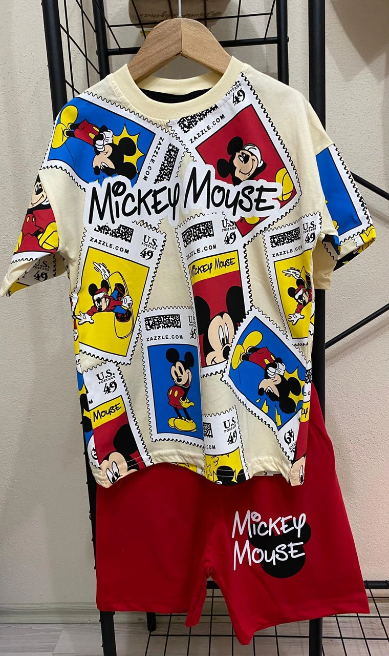Cg Kids Mickey Mouse Baskılı Erkek Çocuk Alt Üst Takım Kırmızı Cg Kids Mickey Mouse Baskılı Erkek Çocuk Alt Üst Takım Kırmızı