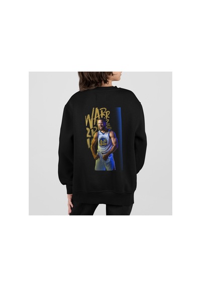Stil X Stephen Curry Baskılı Bisiklet Yaka Çocuk Tshirt Siyah-3