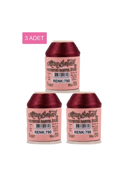 3 Adet Altınbaşak Oya Ve Dantel İpi 20 Gr - Royaleks - No: 790
