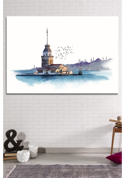 Kız Kulesi İstanbul Sanatsal Kanvas Tablo
