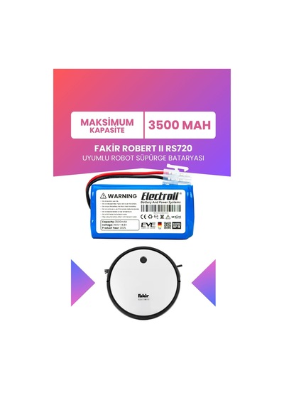 Fakir Robert Iı Rs720 Uyumlu Batarya 3500mah
