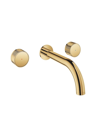 Grohe Atrıo Prıvate Collection 3 Delikli Duvardan Lavabo Bataryası M-Boyut - 20589GL0 Altın