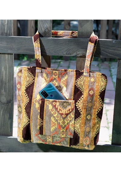 Bk Gift El Yapımı Otantik Türk Kilim Omuz Çantası -6, Günlük, Kitap, Tablet, Plaj Ve Seyahat Çantası Kobitmeyencom35841 Bk Gift