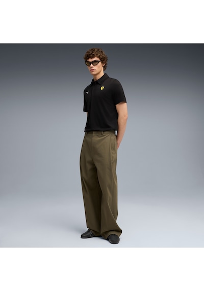 Puma Scuderia Ferrari Erkek Siyah Polo Tişört 632782-01 SIYAH
