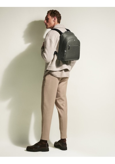 Mont Blanc Montblanc Sartorial Orta Boy 3 Bölmeli Sırt Çantası 199360 Yeşil
