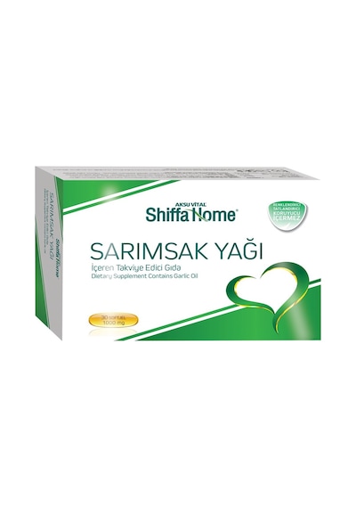 Aksu Vital Shiffa Home Sarımsak Yağı Softgel 30 Yumuşak Kapsül