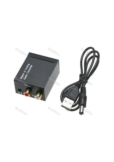 Dijital To Analog Optik 5057P 3.5Mm Ses Tos Rca Dönüştürücü Adaptör