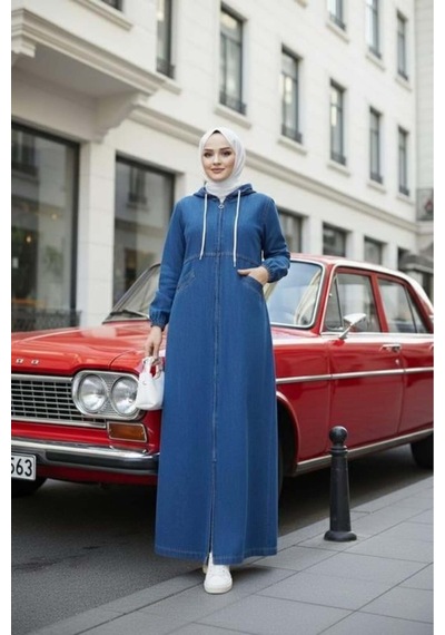 Hb Harma Time Butik Kadın Kapüşonlu, Fermuarlı Ve Cepli Koyu Kot Mavi Kap Koyu Mavi Koyu Mavi Hb Harma Time Butik Kadın Kapüşonlu, Fermuarlı Ve Cepli Koyu Kot Mavi Kap Koyu Mavi Koyu Mavi