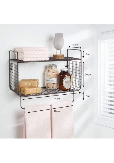 Tr Metal Mutfak Banyo Duvar Rafı Terek Havluluk Wd-102 Diğer