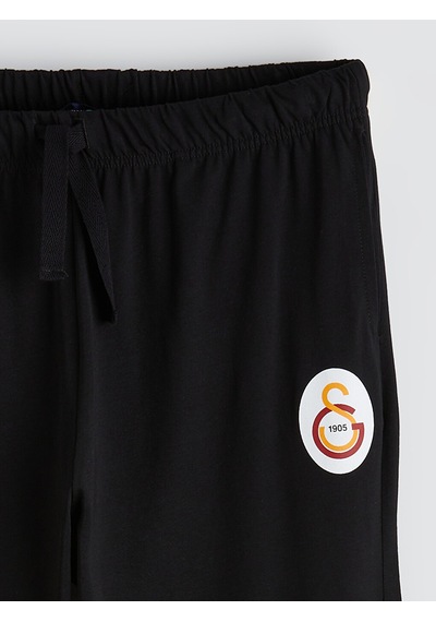 Lc Waikiki Lc Waıkıkı Siyah Regular Fit Galatasaray Baskılı Erkek Pijama Alt