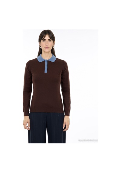 Yargıcı Regular Polo Yaka Uzun Kol Kazak 26kktr2116a 003 Kahverengi