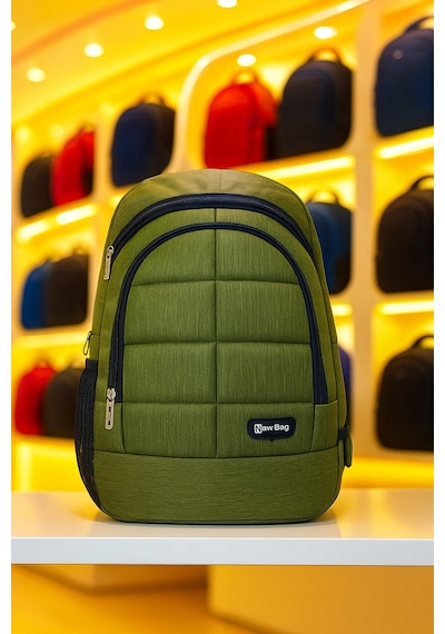 NewBag OKUL SIRT ÇANTASI-8 ROCKS  HAKİ