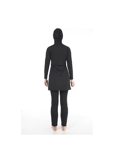 Estiva 22901 Siyah Tam Boy Düz Tesettür Mayo 001