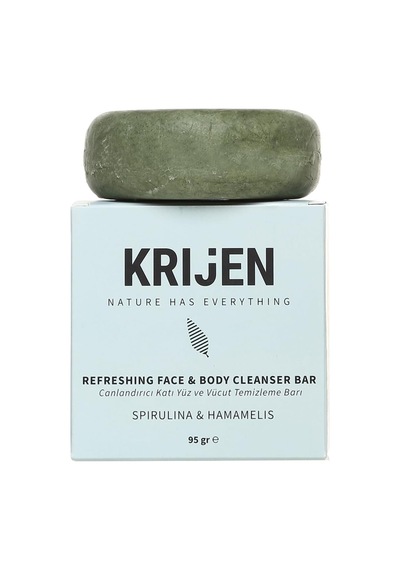 Canlandırıcı Etkili Spirulina & Hamamelis Yüz Ve Vücut Temizleme Barı 95 Gr