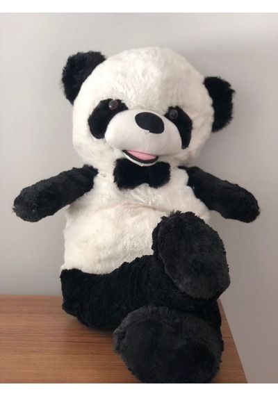 Sevimli Panda Peluş Oyuncak Dev Boy 75 Cm Hediyelik Uyku Arkadaşı Beyaz