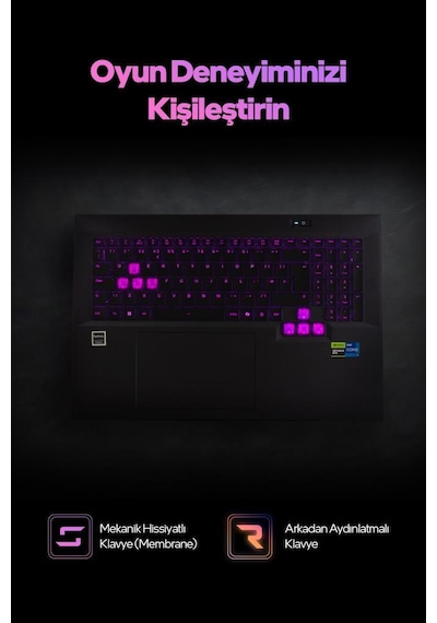 Game Garaj Slayer X7T Xl-5070 C3 i7-14650HX 32 GB 2 TB SSD RTX5070 18"  Dos Dizüstü Bilgisayar