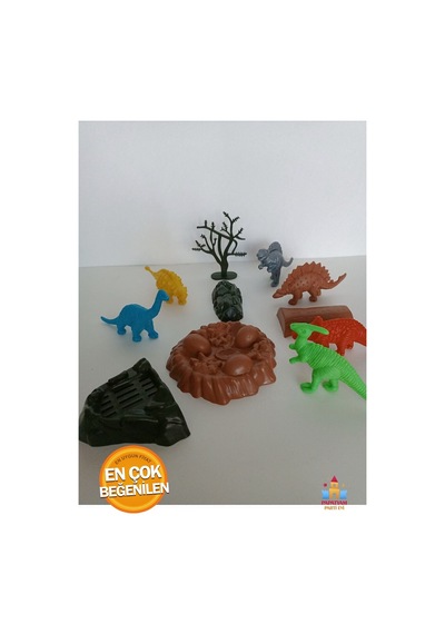 Oyuncak Dinazor Hayvanları Seti 11 Parça Büyük Boy Dinozor Dünyası Oyuncak Seti 11 Parça Kartelada