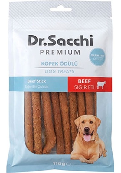 Dr.sacchi Premium Sığır Etli Çubuk Tahılsız Köpek Ödülü 5 10lu 110 Gr 109-30028.01